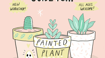 July's Mind Over Matter - Painted Plant Pots