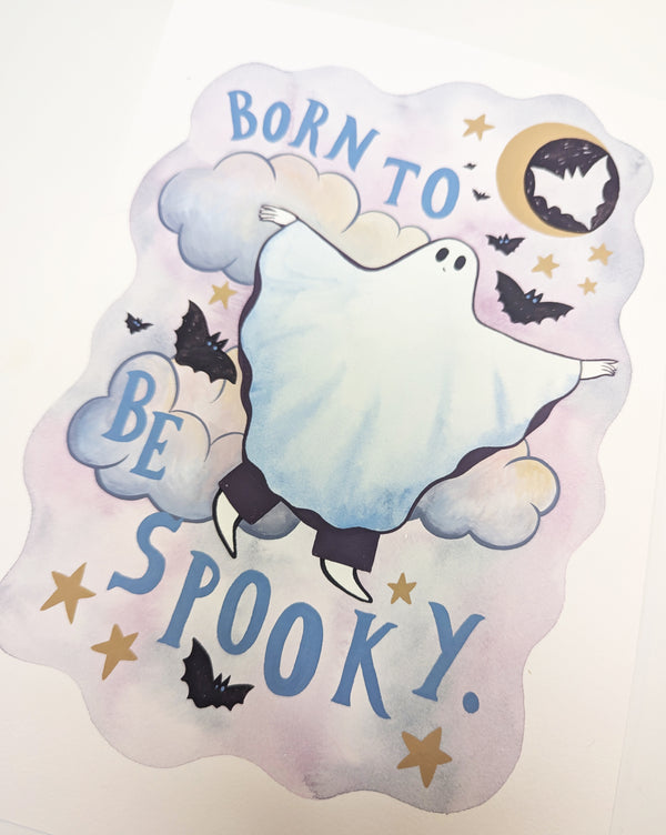 Original Painting - A4 - Born To Be Spooky!