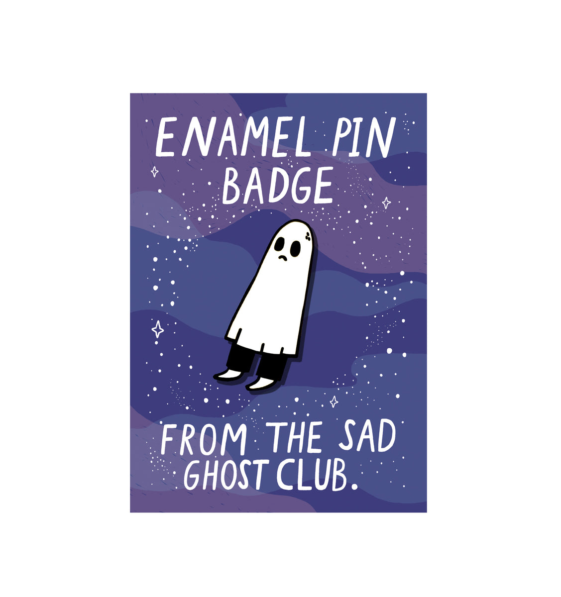 Sad Ghostie - Enamel Pin – The Sad Ghost Club