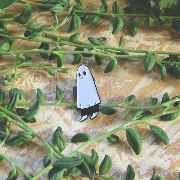 Sad Ghostie - Enamel Pin