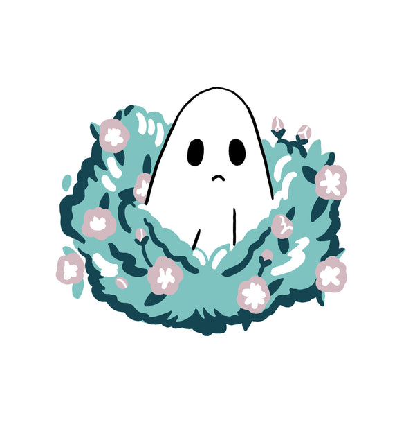 Flowery Ghost 6-Panel Cap
