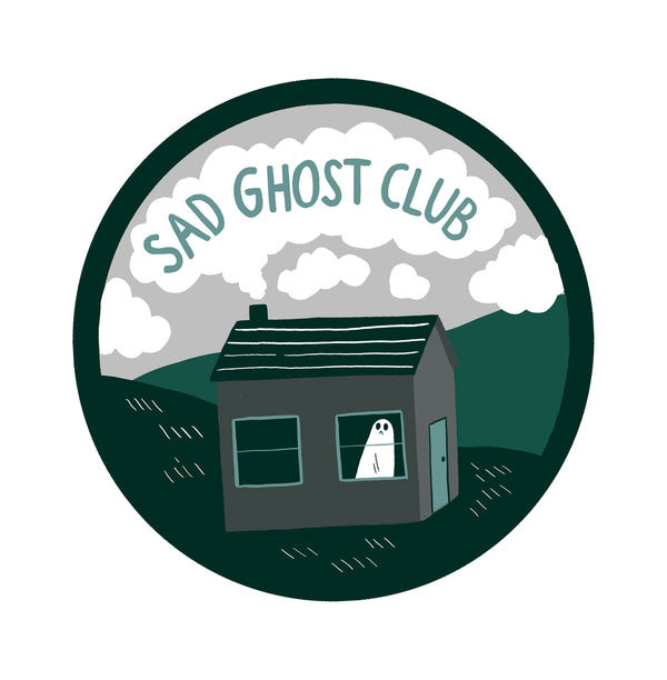 Sad Ghost House Embroidered Patch