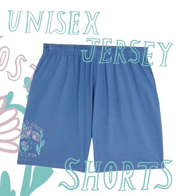 Blue Daisies Unisex Jersey Shorts