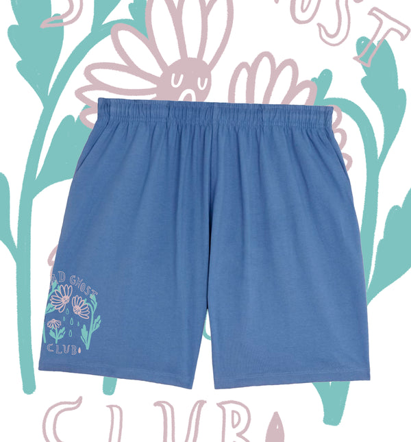 Blue Daisies Unisex Jersey Shorts